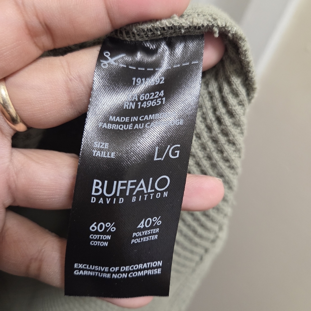 Buffalo David Bitton Waffle Knit Pullover Sweater Women Cozy Casual Top - Picture 7 of 9